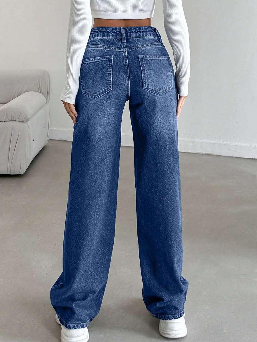 NIEBIESKIE SPODNIE JEANS