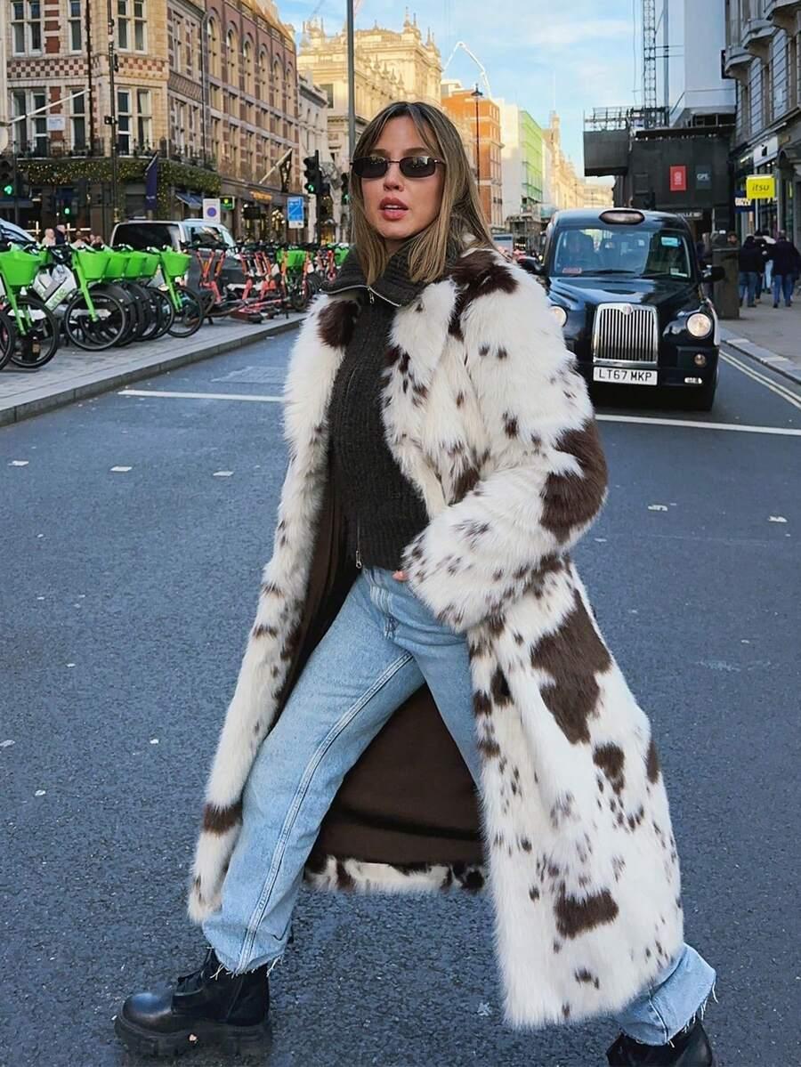 sztuczne futro animal print