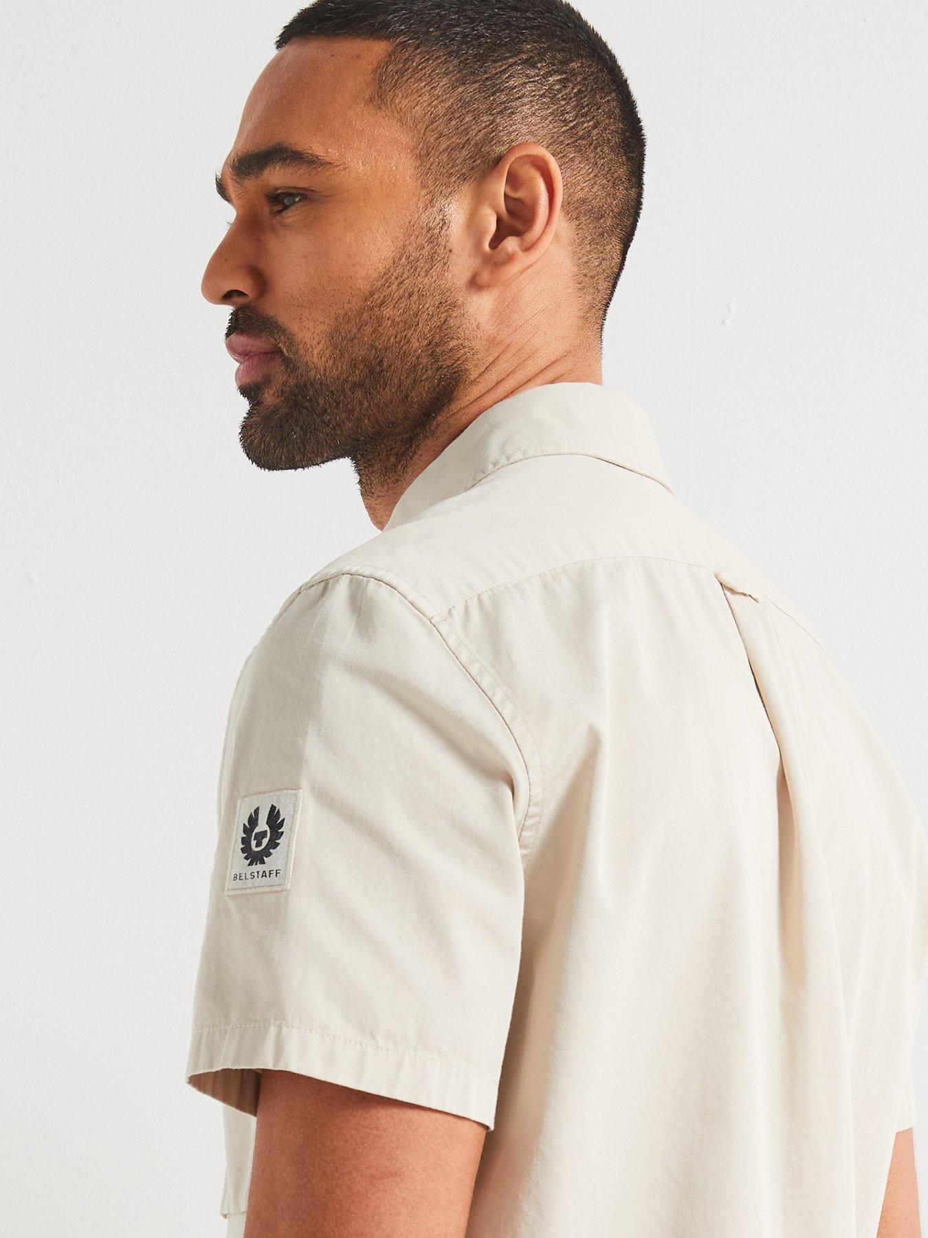 BELSTAFF KOSZULA Z KRÓTKIM RĘKAWEM 