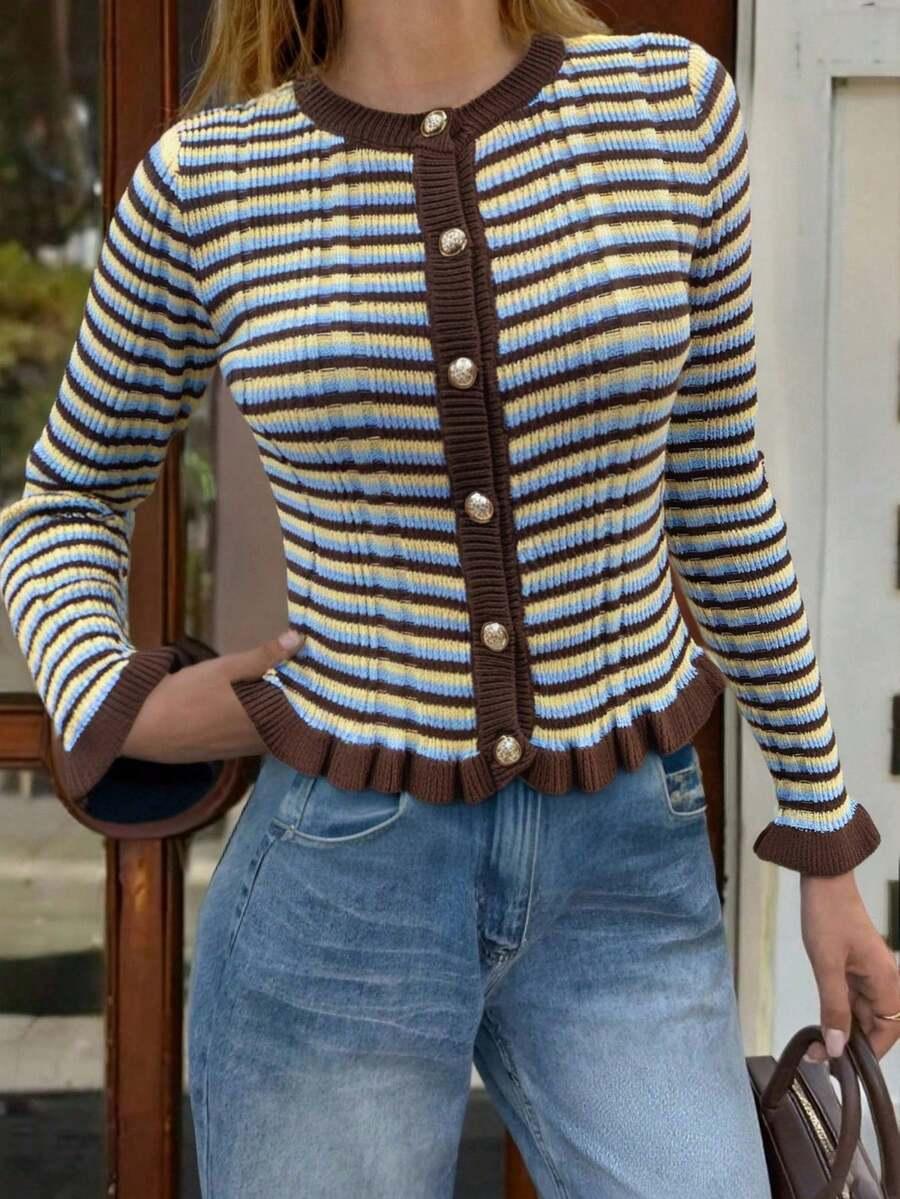 sweter wzór paski