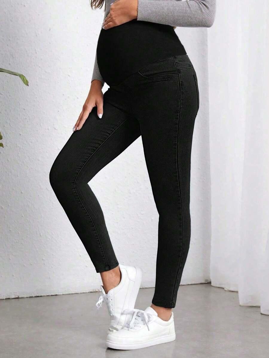 CIĄŻOWE SPODNIE JEANS RURKI