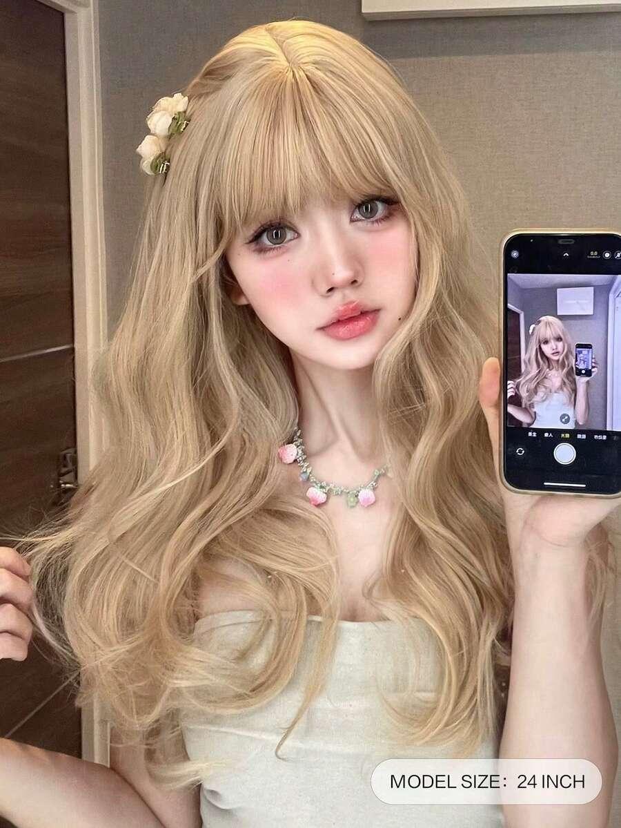 BLOND SYNTETYCZNE WŁOSY 