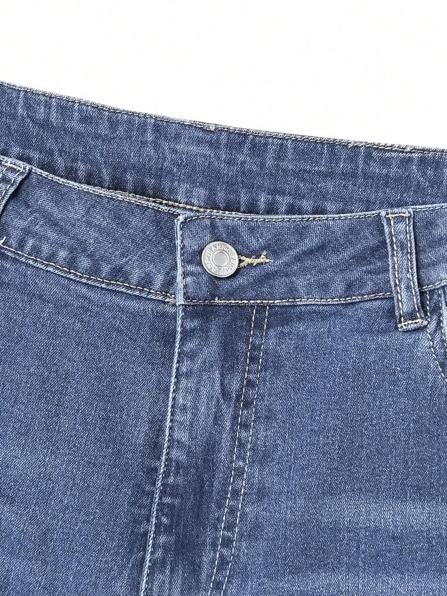 NIEBIESKIE SPODNIE JEANS 