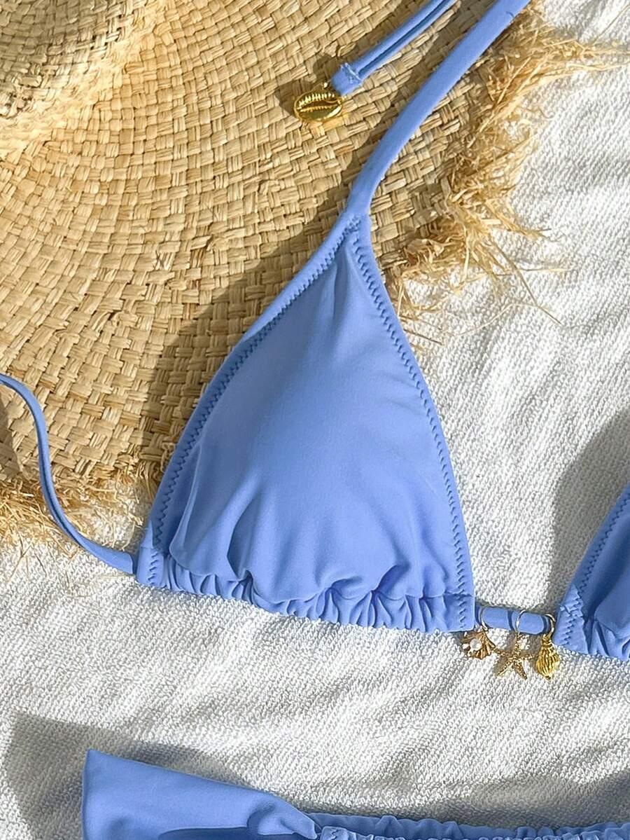 niebieska góra od bikini 