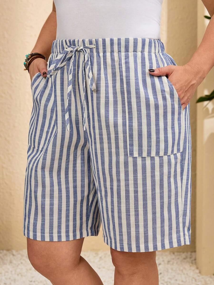 SPODENKI W PASKI CASUAL