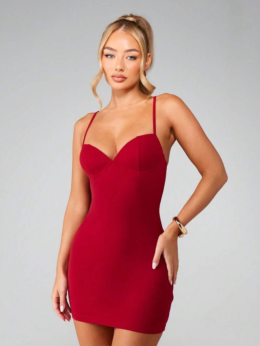 czerwona mini sukienka 