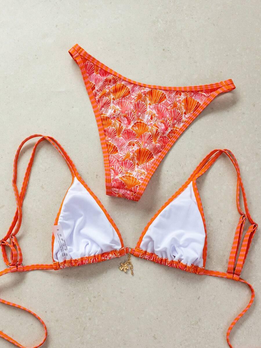 dół od bikini wzór muszelki