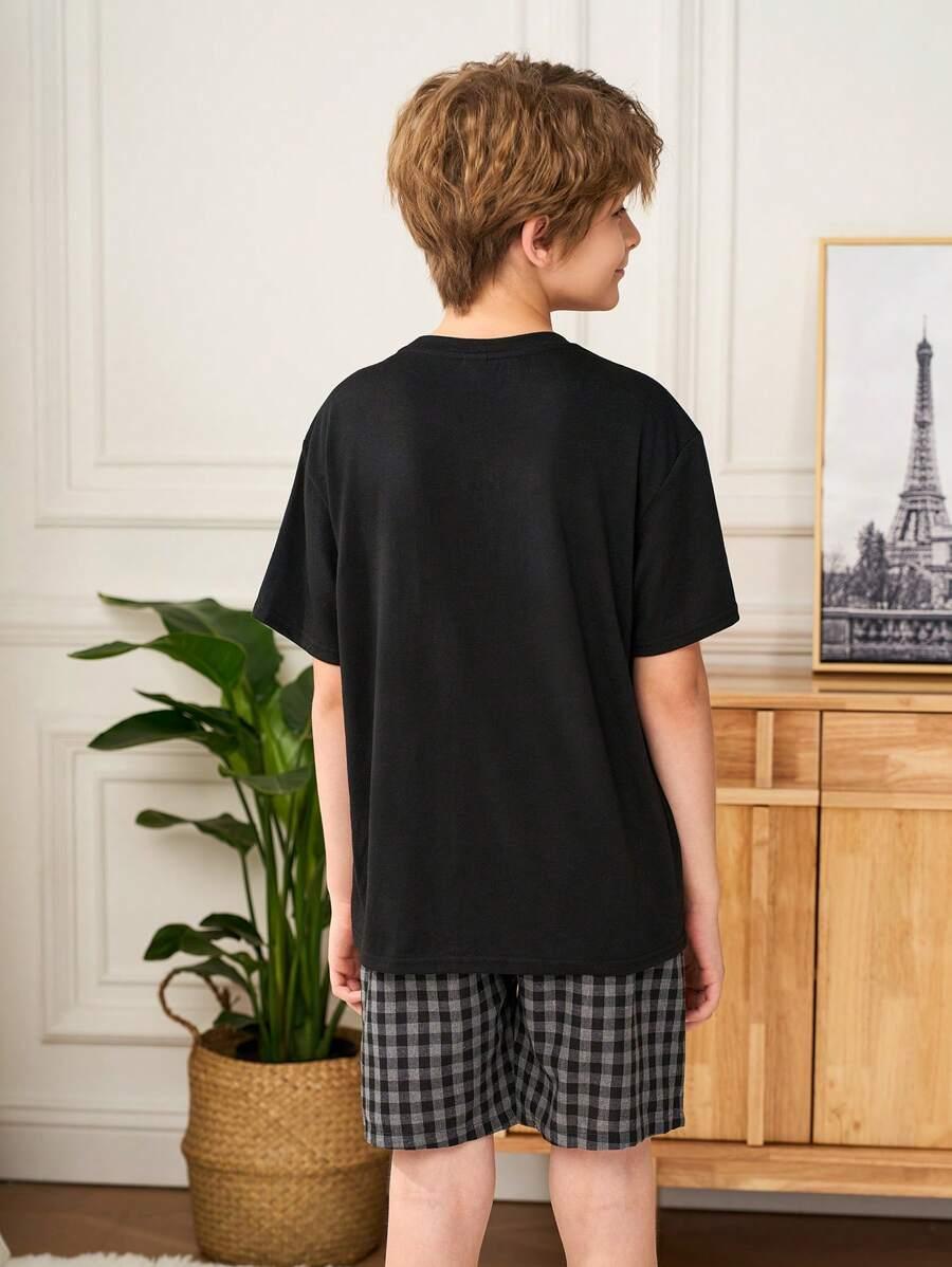 KOSZULKA SPODENKI KOMPLET piżama 2-pack