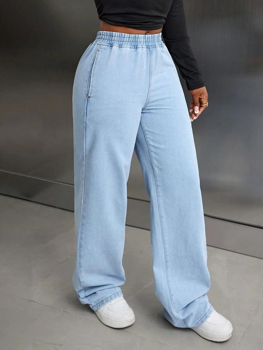 NIEBIESKIE SPODNIE JEANS