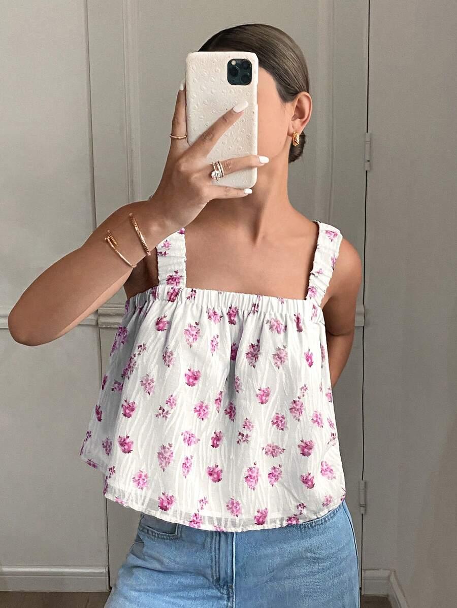 top print kwiaty