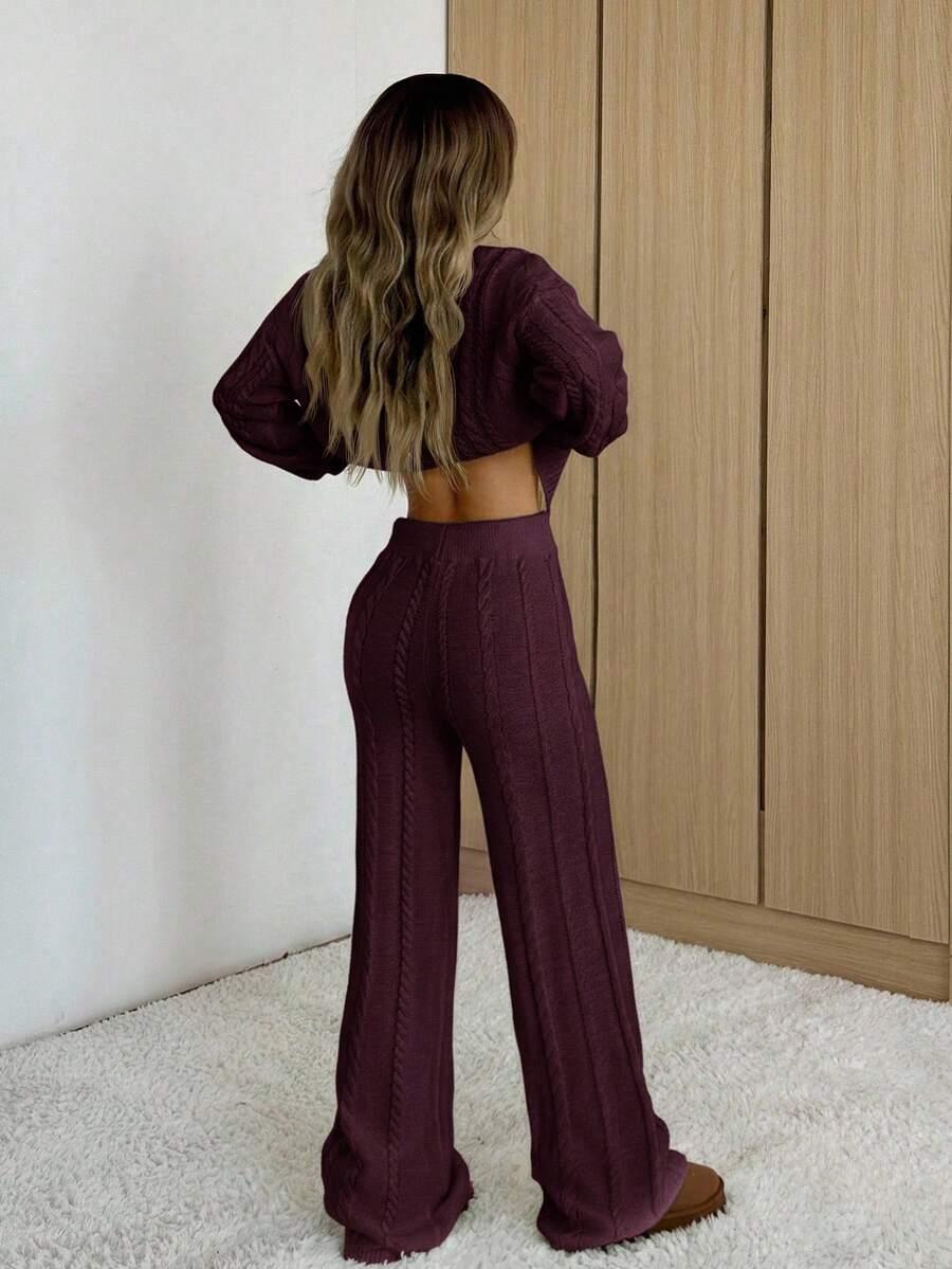 KOMPLET SWETER SPODNIE