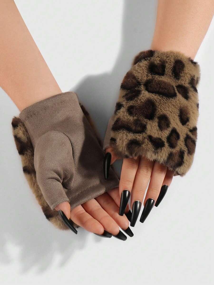 RĘKAWICZKI MITENKI animal print