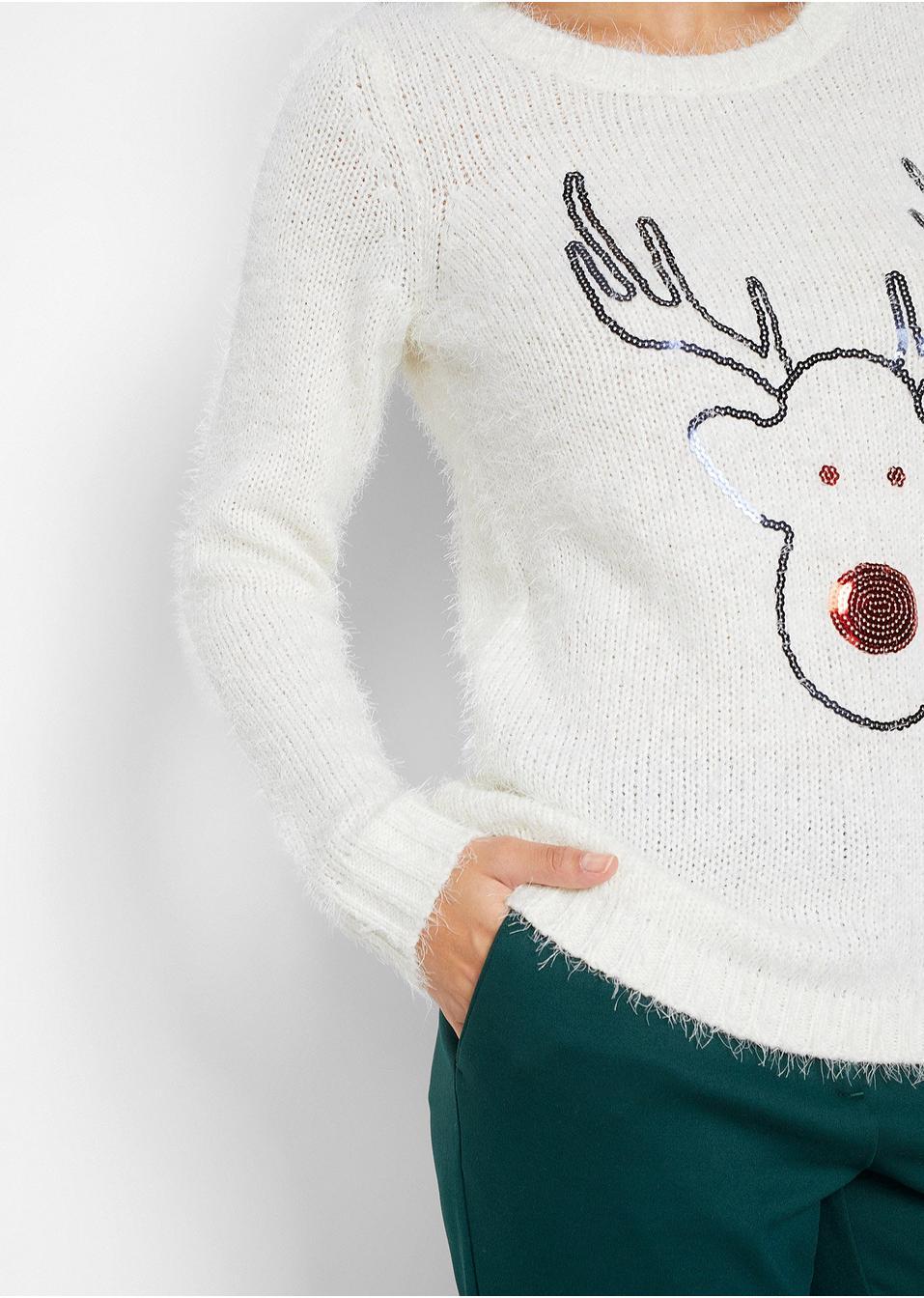 SWETER Z MOTYWEM RENIFERA 