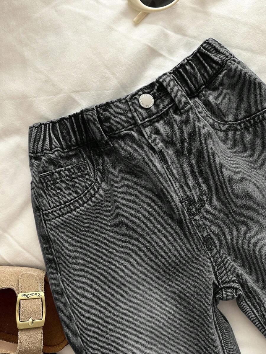 CZARNE SPODNIE JEANS