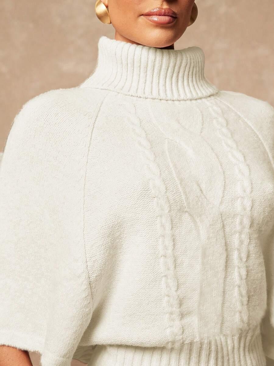 BIAŁY SWETER GOLF