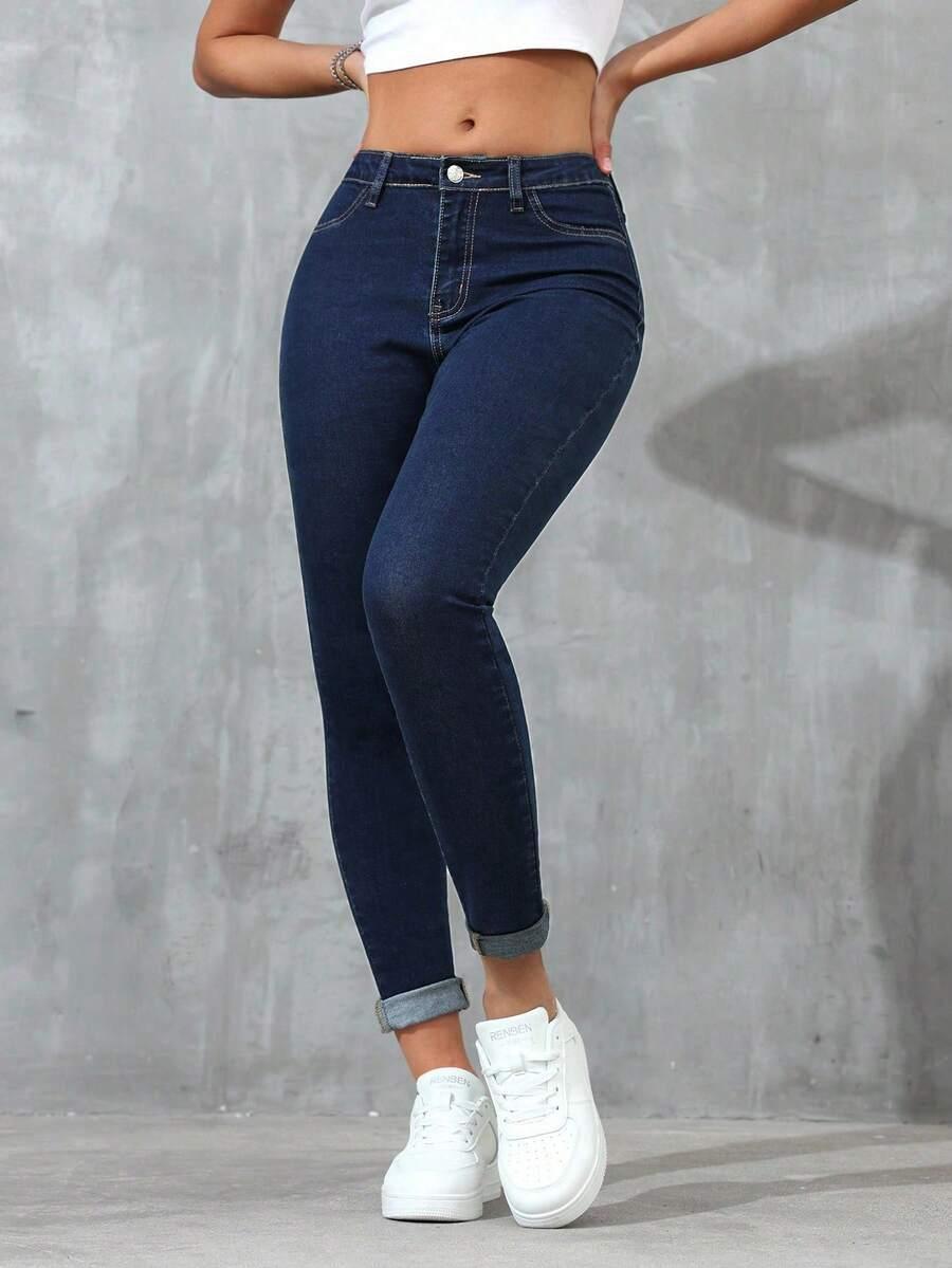 NIEBIESKIE SPODNIE JEANS
