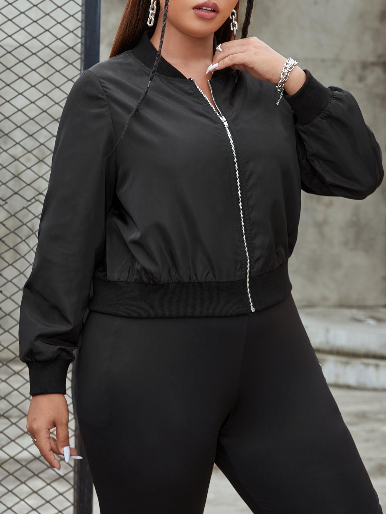 CZARNA KURTKA BOMBER