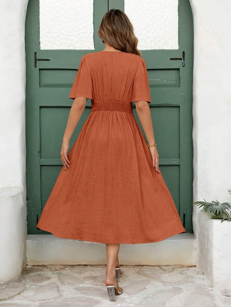 MIDI SUKIENKA V-NECK