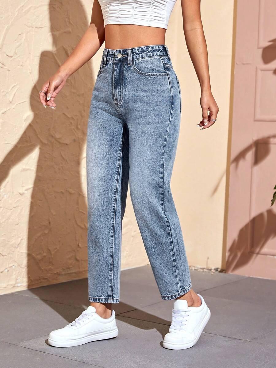 NIEBIESKIE SPODNIE JEANS