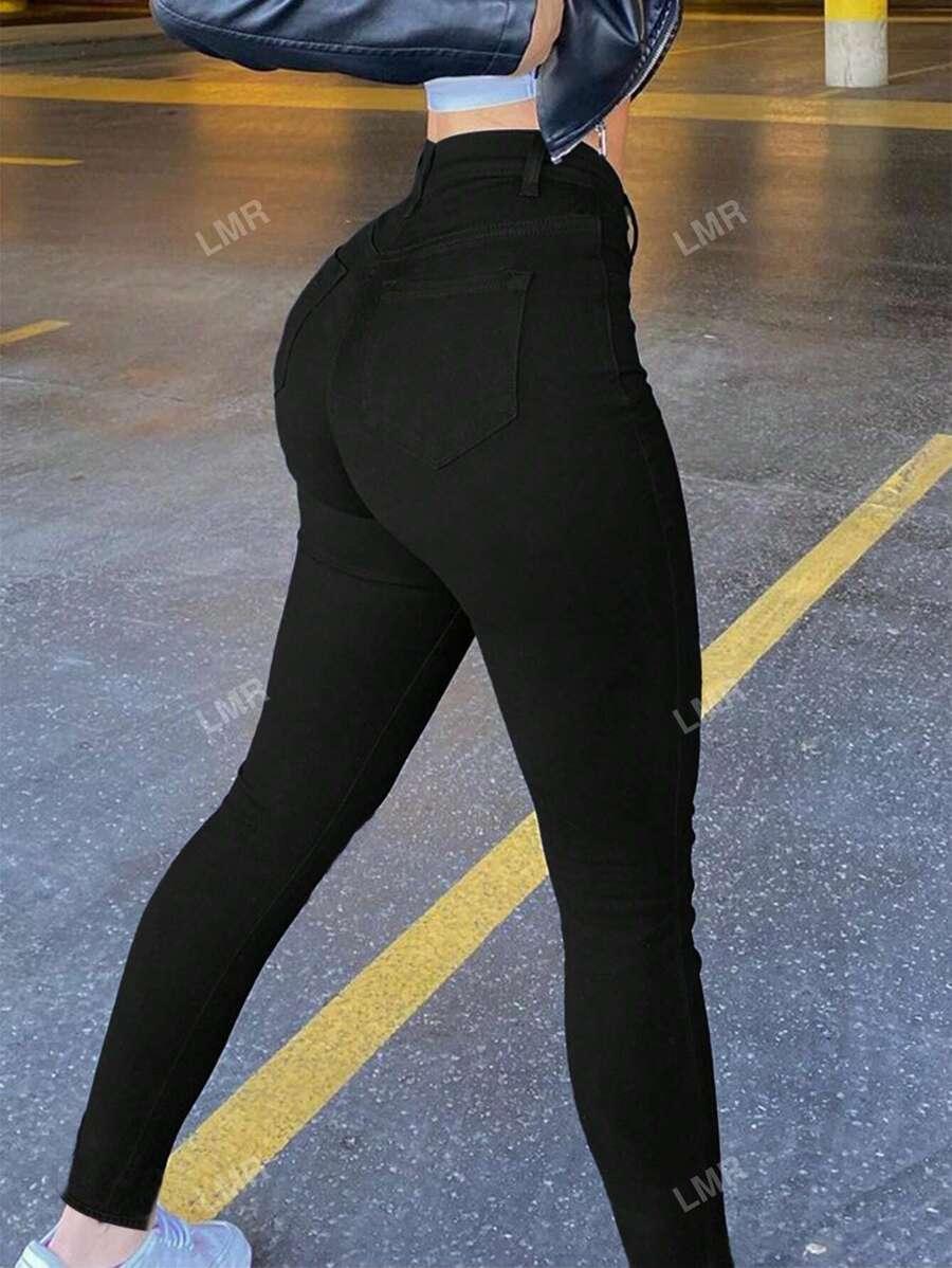 SPODNIE RURKI JEANS WYSOKI STAN