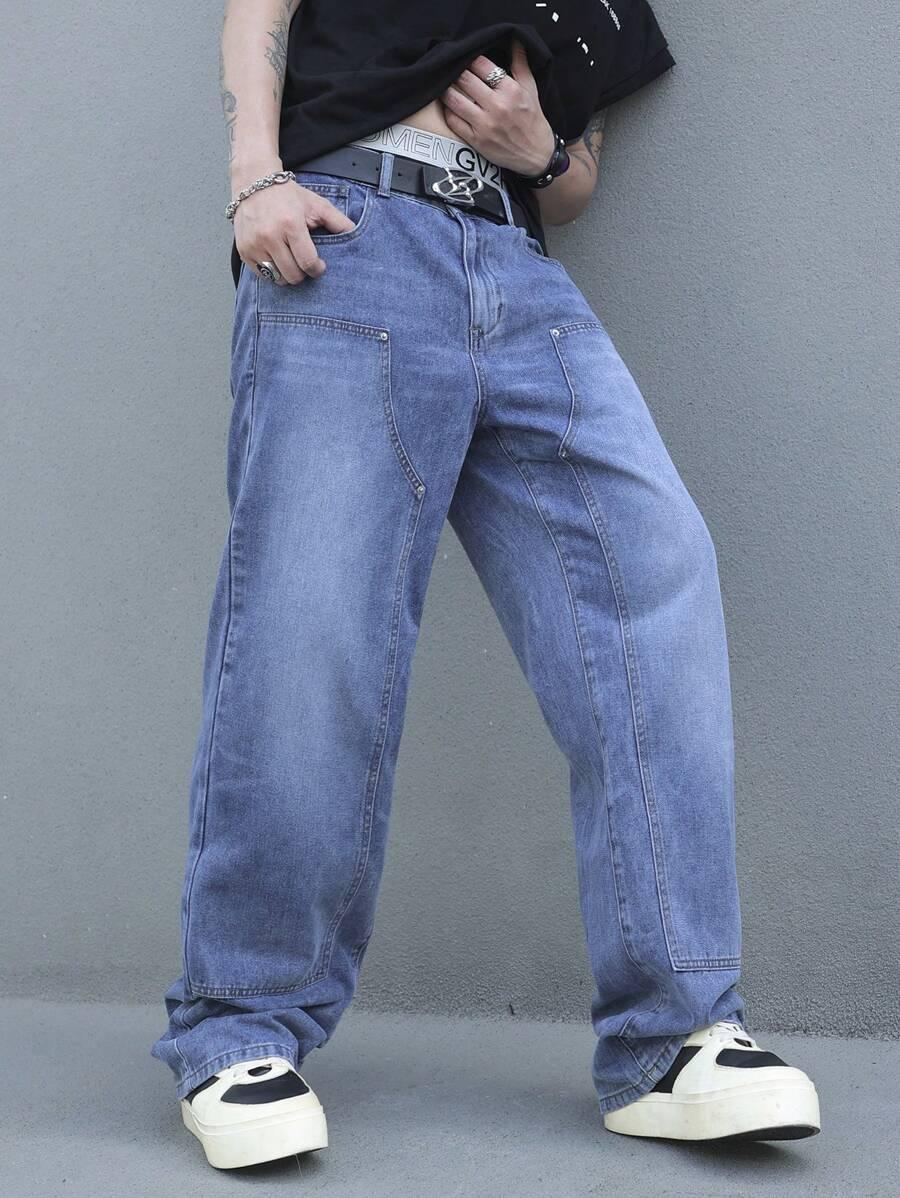 NIEBIESKIE SPODNIE JEANS