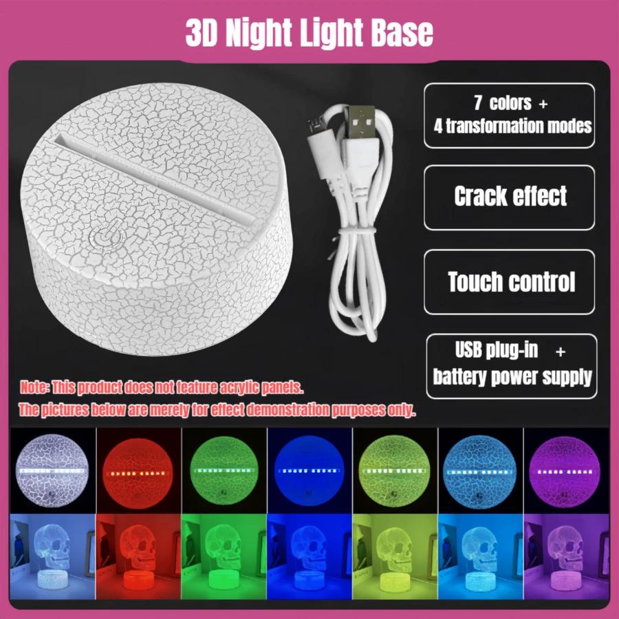 PODSTAWA DO LAMPKI NOCNEJ 3d 5-pack