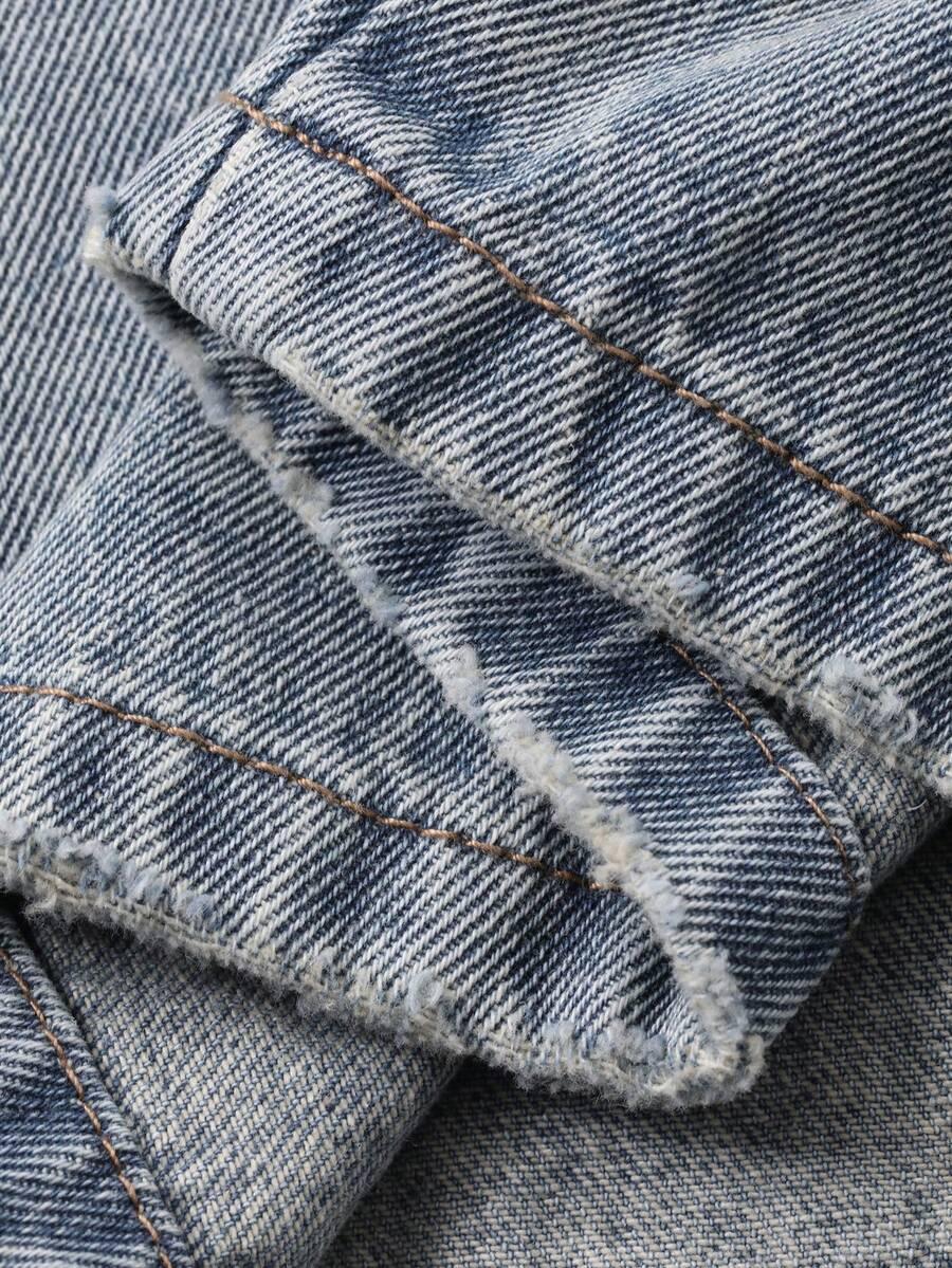 NIEBIESKIE PROSTE SPODNIE JEANS