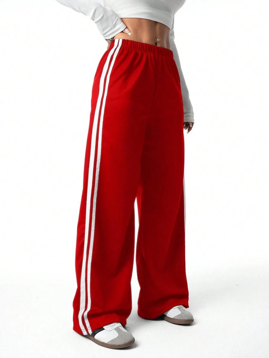 czerwone spodnie casual