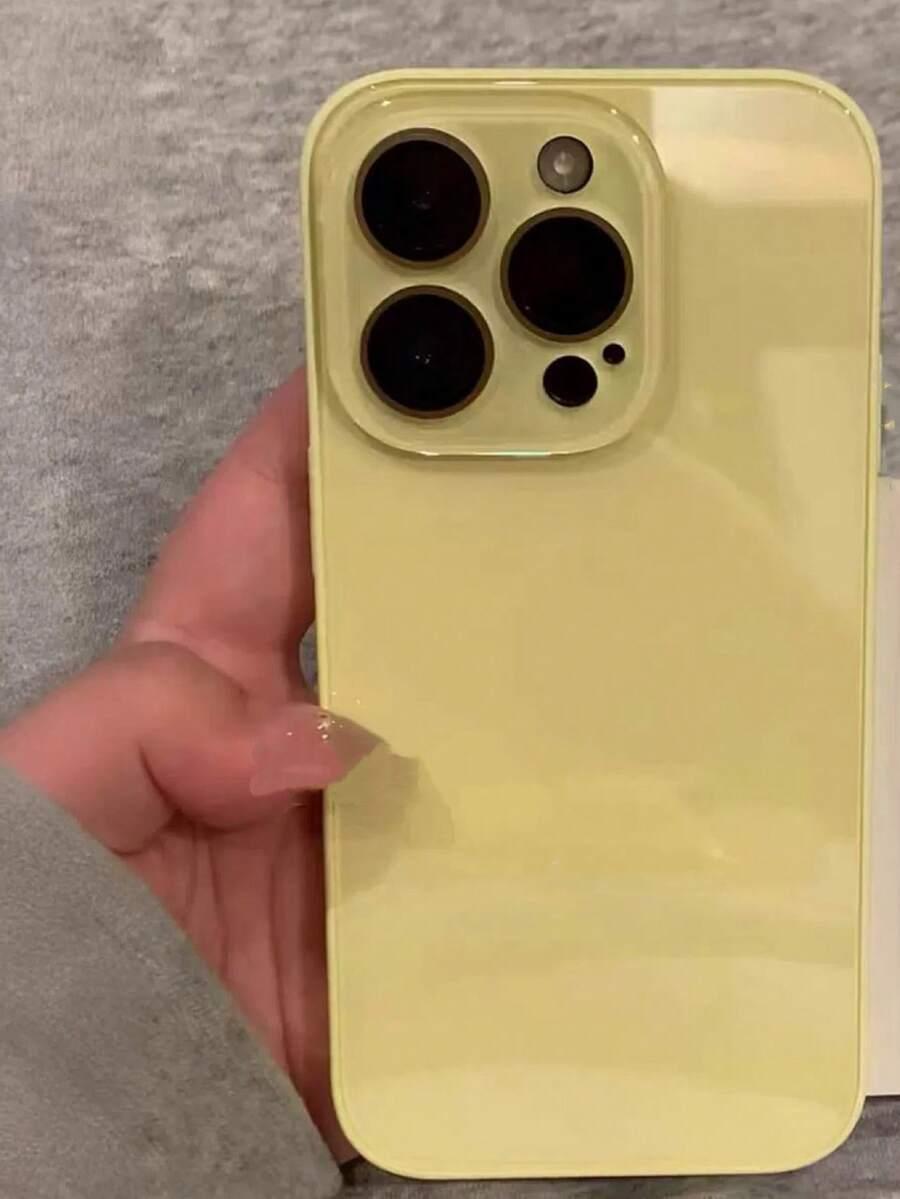 żółte etui na telefon iphone 13 pro max