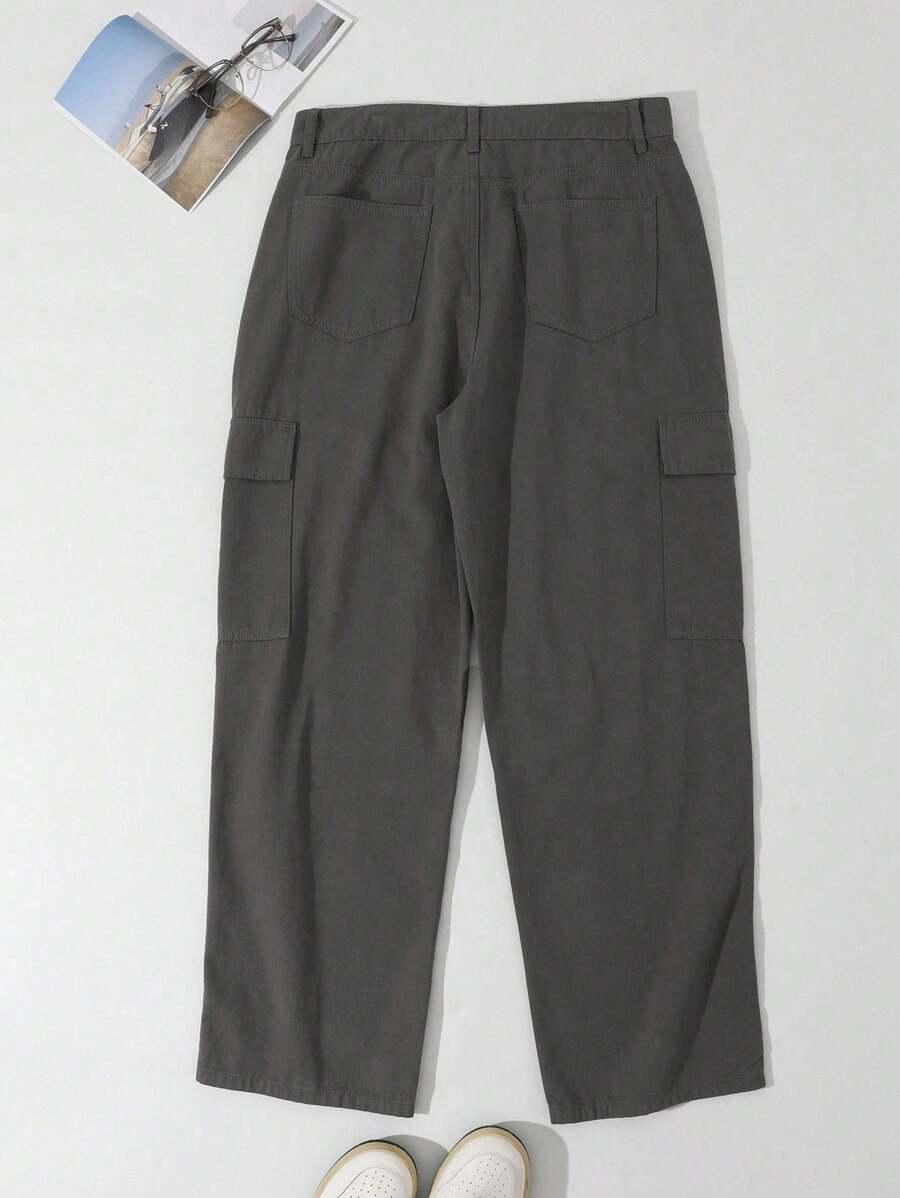 SZARE SPODNIE JEANS