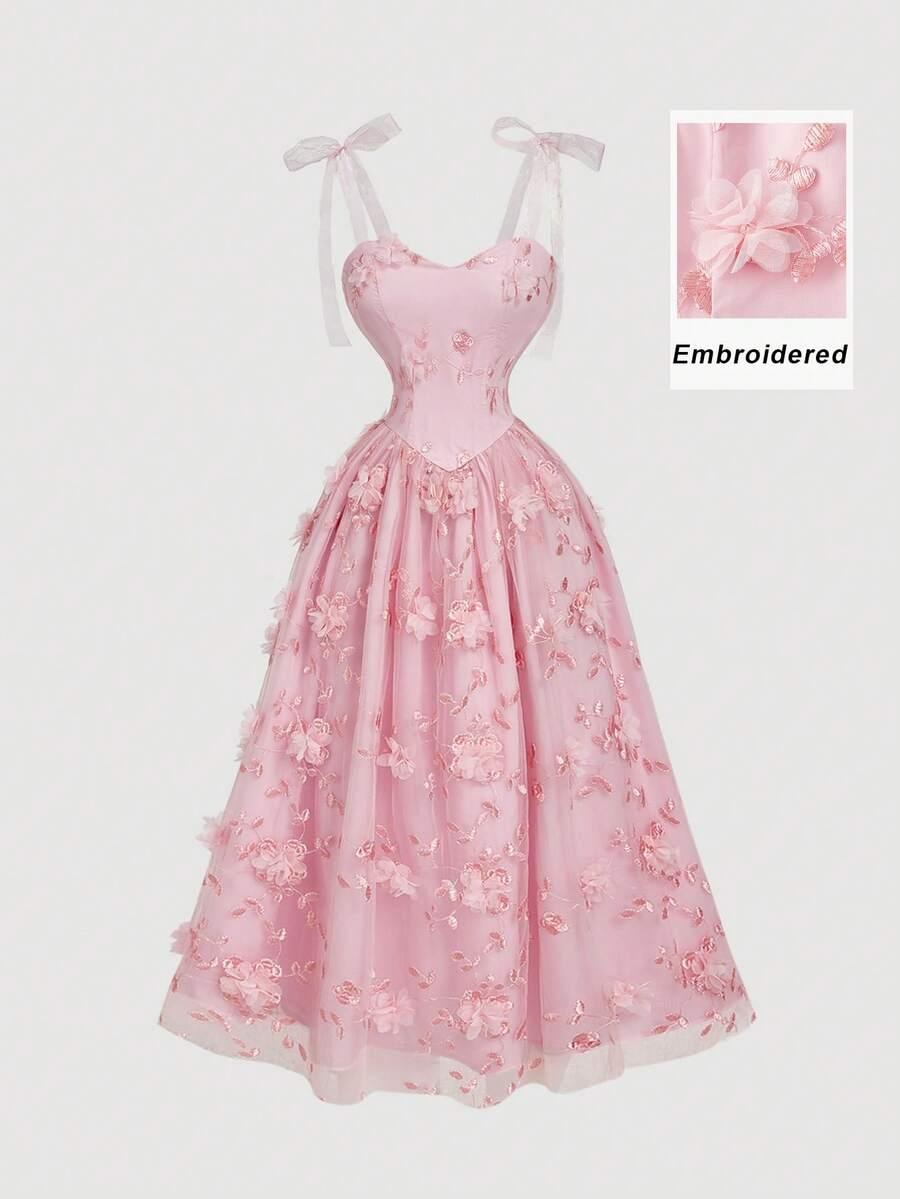 różowa sukienka w kwiaty