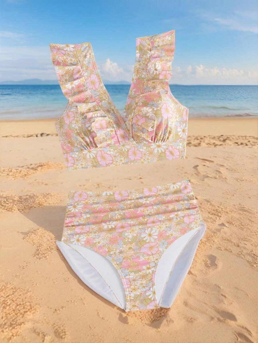DWUCZĘŚCIOWY STRÓJ KĄPIELOWY FLORAL PRINT