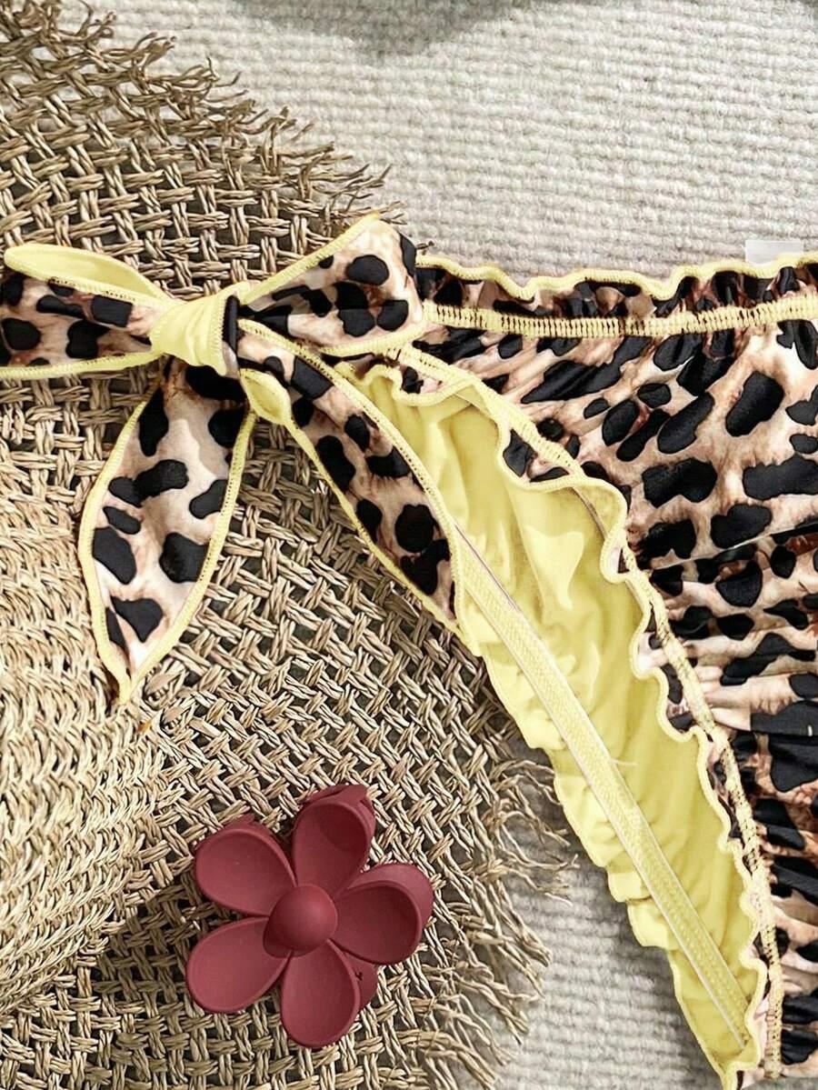 DWUCZĘŚCIOWY STRÓJ KĄPIELOWY ANIMAL PRINT