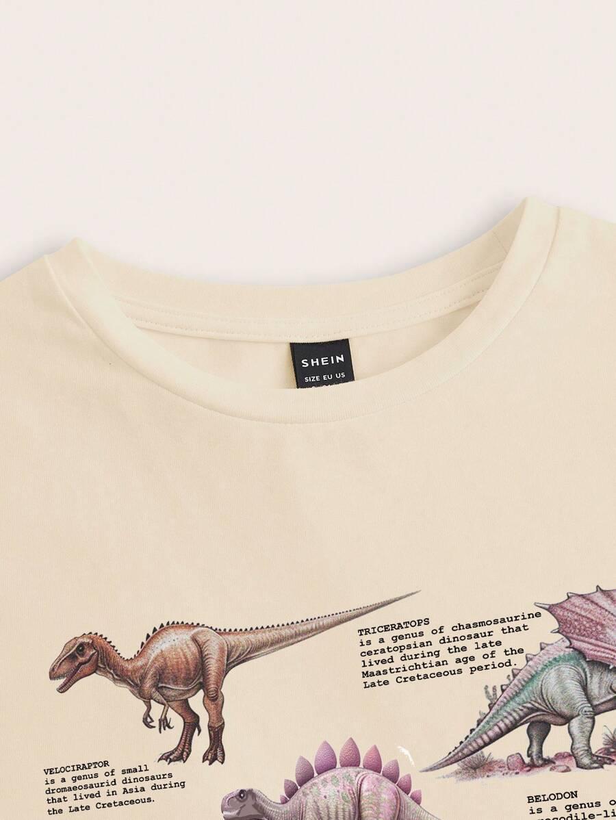 krótki top dinozaury