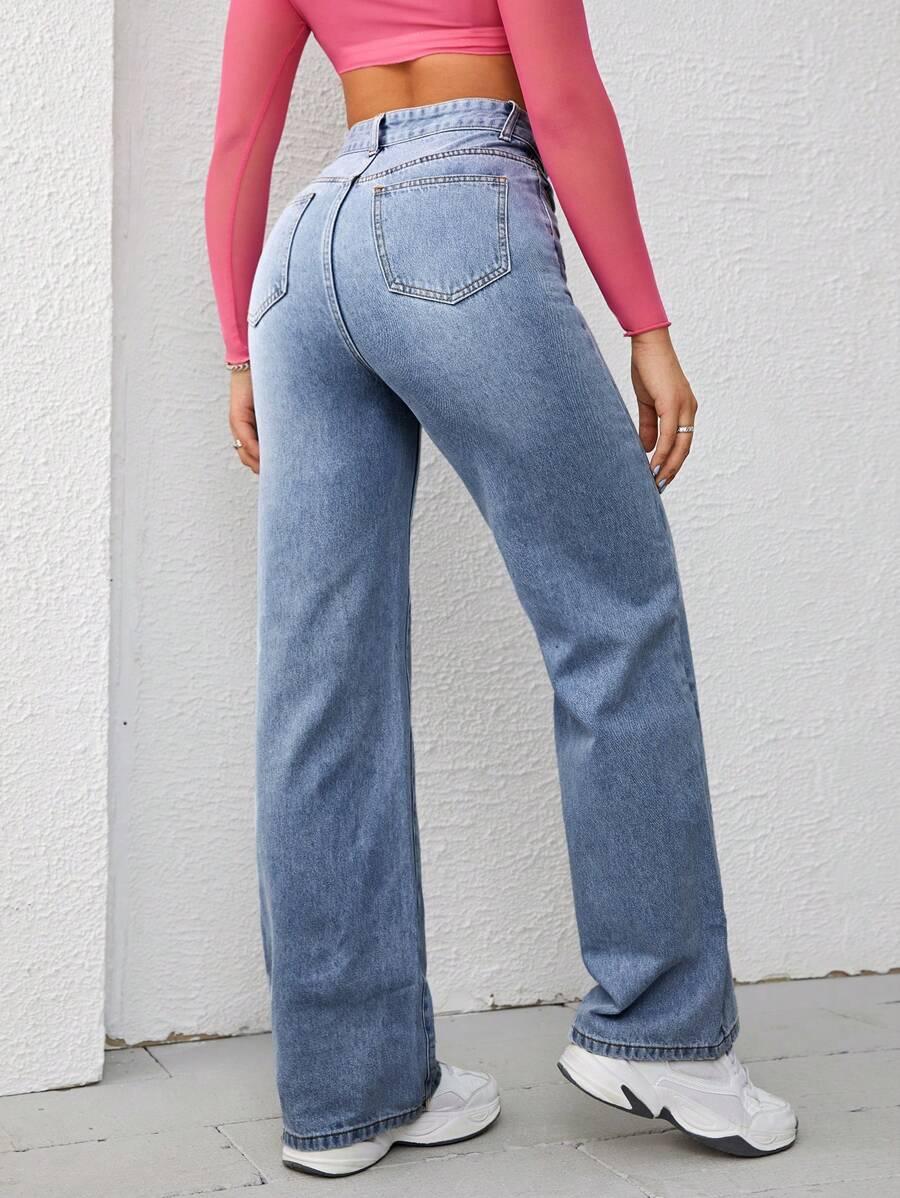 SPODNIE JEANS PROSTA NOGAWKA