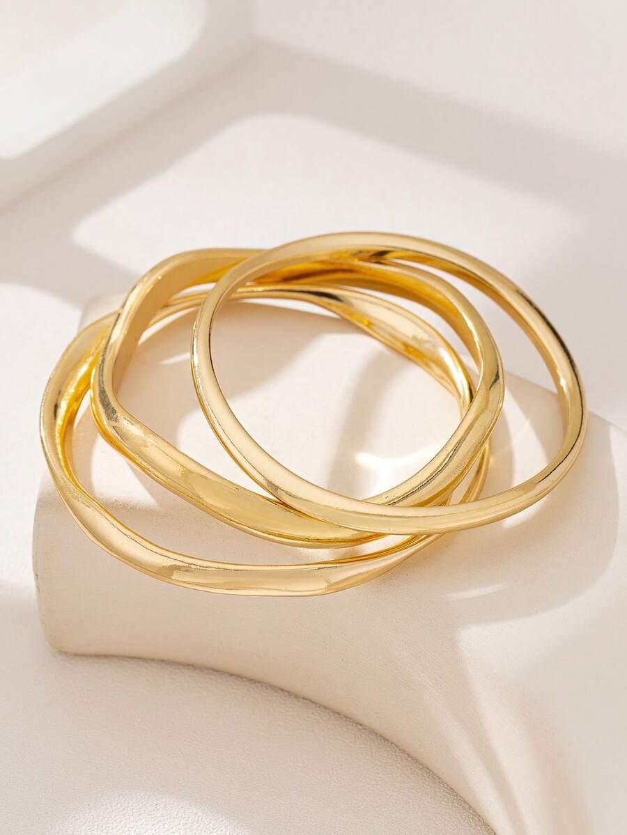 złota bransoletka 3-pack