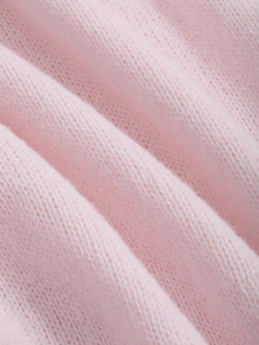 RÓŻOWY SWETER OVERSIZE