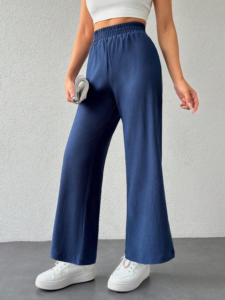 niebieskie spodnie casual