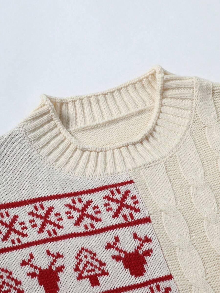 sweter motyw świąteczny