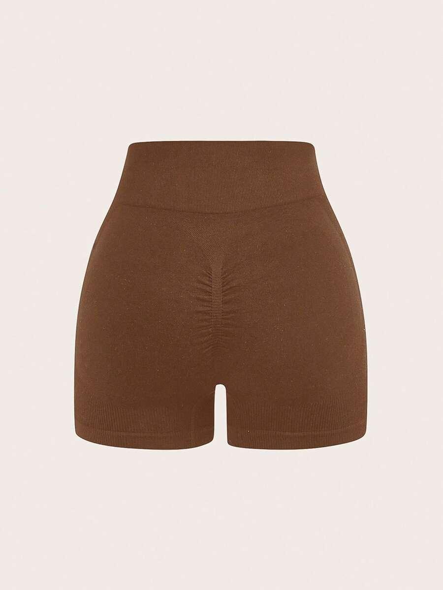 brązowe spodenki wysoki stan