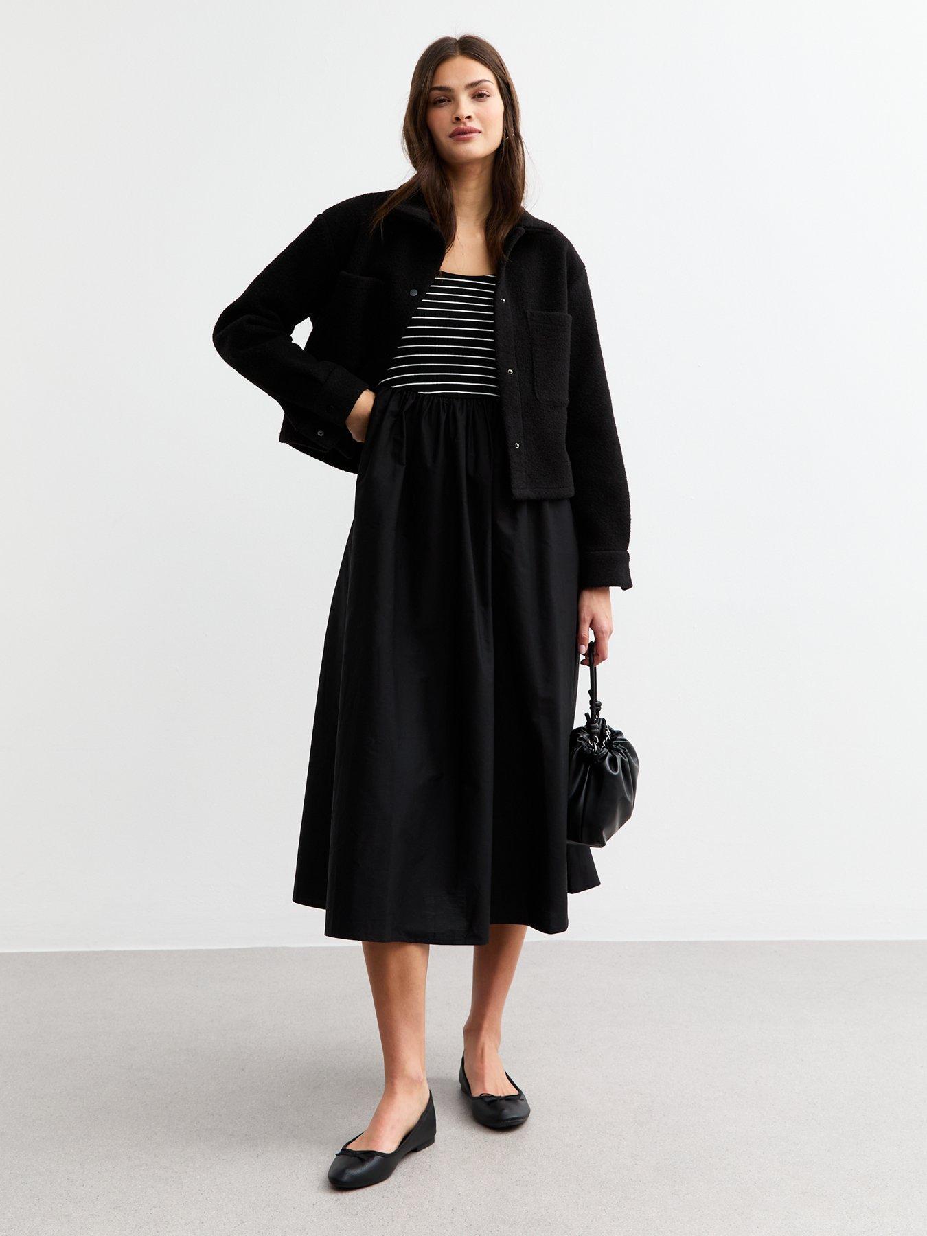 NEW LOOK SUKIENKA MIDI W PASKI 