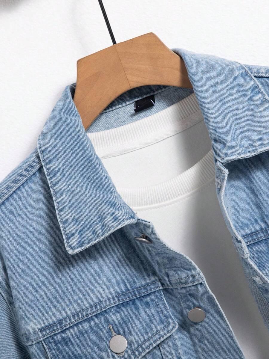 NIEBIESKA KURTKA JEANS 