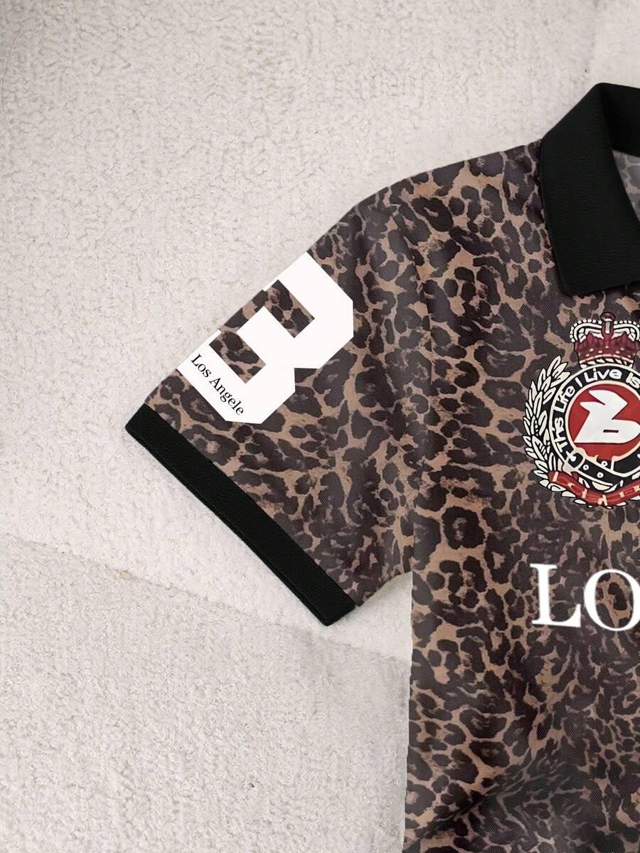koszulka polo animal print