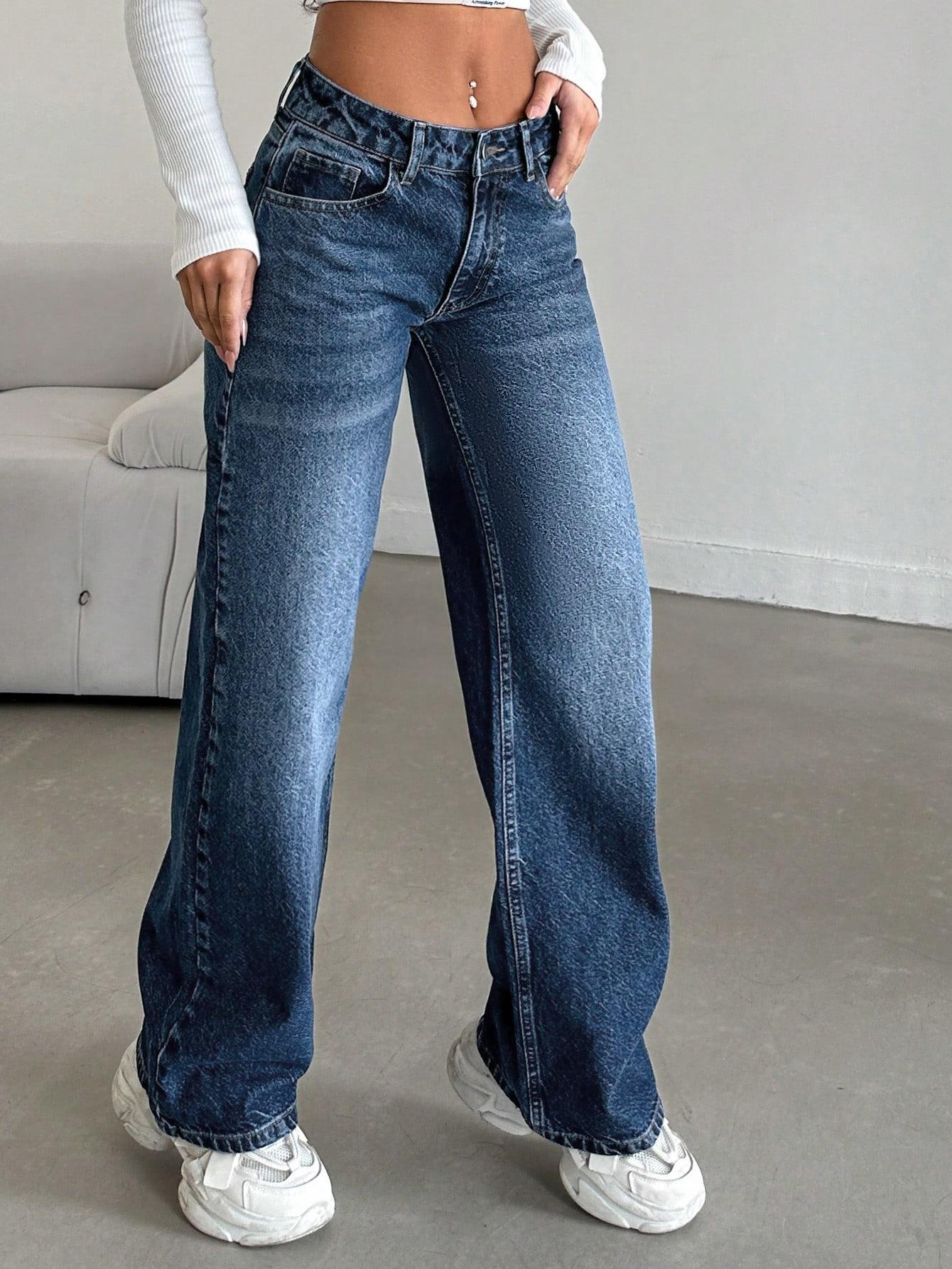 NIEBIESKIE SPODNIE JEANS 