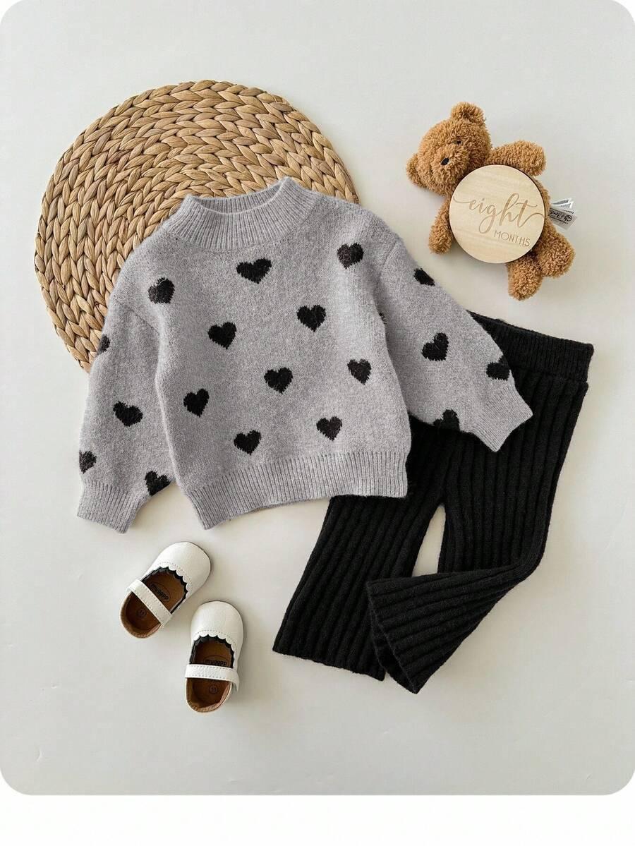 komplet sweter spodnie