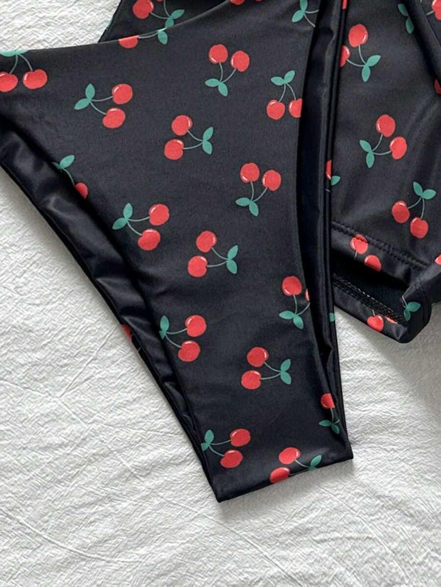 3-CZĘŚCIOWY KOMPLET BIKINI PRINT 