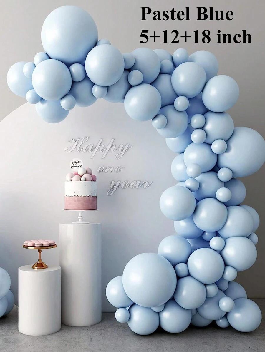 niebieskie balony 53szt