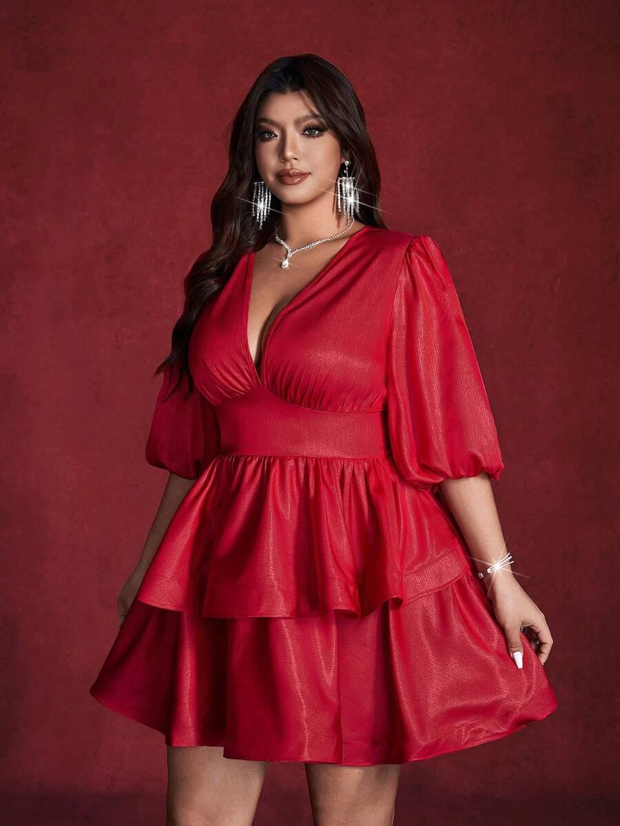 CZERWONA MINI SUKIENKA