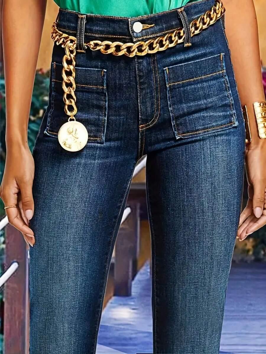 NIEBIESKIE SPODNIE JEANS