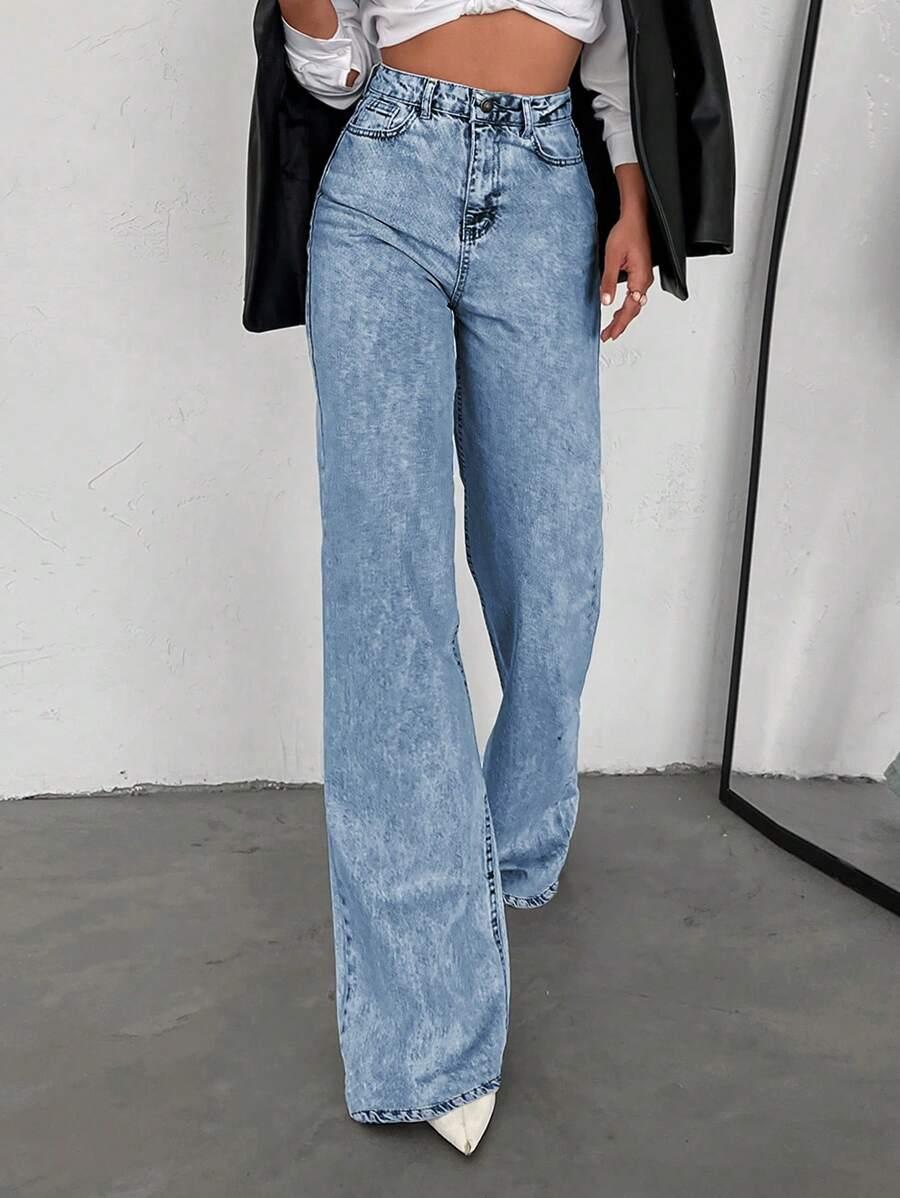 SPODNIE JEANS SZEROKIE NOGAWKI